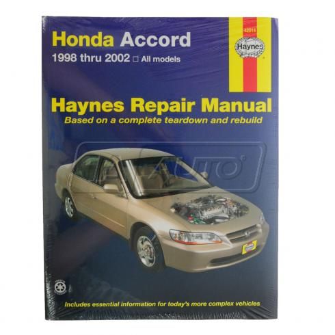 1998 2002 Accord automotive haynes honda manual repair #7