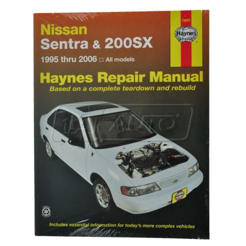Nissan sentra and 200sx haynes repair manual #4