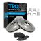 Front Premium Posi Semi-Metallic Disc Brake Pads & Rotor Set (MD882, AX55069)