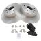 00-04 Toyota Avalon Rear Premium Posi Semi  Metallic Brake Pads & Brake Rotors Set