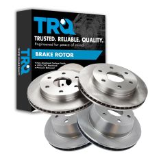 02-07 Cadillac, Chevy, GMC Pickup/SUV Multifit Front & Rear Brake Rotor Kit (Set of 4)