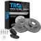 09-12 Corolla, Matrix; 08-12 xD; 09-10 Vibe Front CERAMIC Brake Pad & Rotor Kit