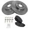 09-12 Corolla, Matrix; 08-12 xD; 09-10 Vibe Front CERAMIC Brake Pad & Rotor Kit