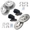 02-06 Toyota Camry LE Front & Rear Premium Posi Ceramic Brake Pad & Rotor Kit