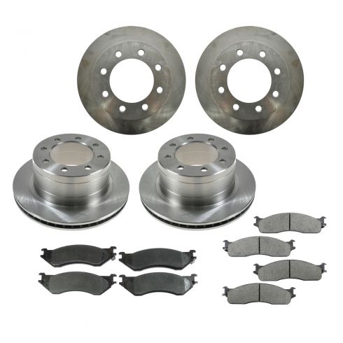 2003-2008 Dodge Ram 2500 Truck Front & Rear Brake Pad & Rotor Kit ...