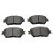 02-04 Camry; 05-06 Camry L4 Front Posi Semi Metallic Pads & E-Coated Rotor Set