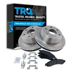 99-07 GM Full Size Truck Professional Grade Premium Posi Semi-Metallic Brake Pads & Rotor Set Rear