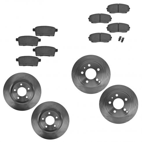 Brake pads and rotors for ford edge #5