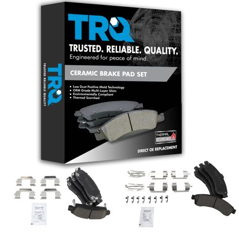 02-05 Buick Chevy GMC Mid Size SUV Front & Rear Premium Posi Ceramic Disc Brake Pads