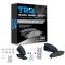 10-15 RX350; RX450h: 14-16 Highlander; 11-16 Seinna Front & Rear Premium Posi Ceramic Brake Pad Kit