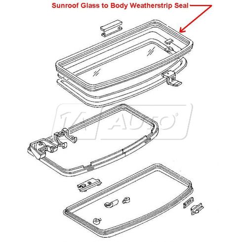 Ford mustang sunroof weatherstrip #3