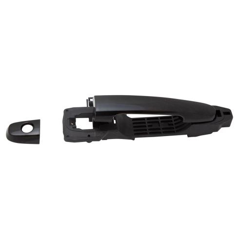 02-06 Camry; 03-08 Corolla; 04-08 Solara Front Text Black Door Hdle w/Frame & Cover (w/ Keyhole) RF