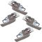 92-96 Toyota Camry Inside Brown Door Handle Set