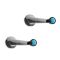 1979-94 GM Truck SUV Blk & Chrome Window Crank Handle PAIR