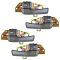 92-96 Toyota Camry Exterior & Gray Inside Door Handle & Bezel (Set of 12)