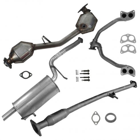 1999-02 Subaru Forester Complete Exhaust System with Converter