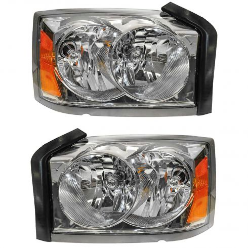 2005-07 Dodge Dakota Headlight Pair - 1ALHP00486 at 1A Auto.com