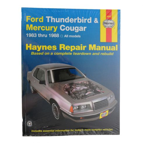 1983 1988 Cougar ford haynes manual mercury thunderbird #4