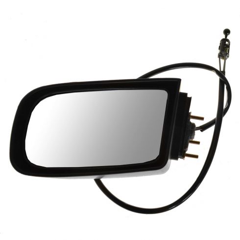 thumbnail interactive-video image 1 of Pair Power Heated Side Mirrors For Pontiac Grand Prix (2004-2008) – Black, Manual Fold, Bolt-On Replacement 1 of 5