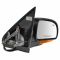 04-07 GM Mid Size SUV Pwr Htd Smooth Fin Mirror Man Fold w/Amber Turn Sig Cvr RH