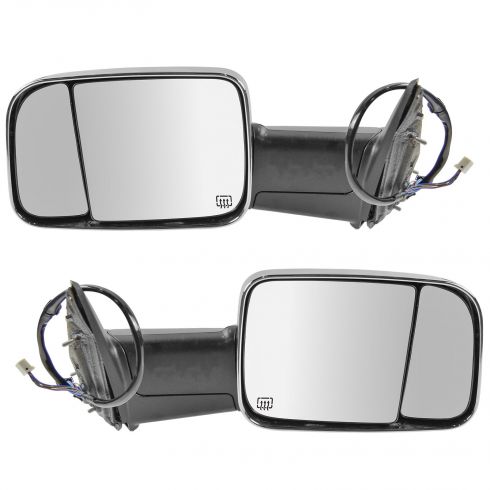 Trail Ridge Towing Mirror Power Heated Signal Pair Set for Dodge Ram Pickup New
