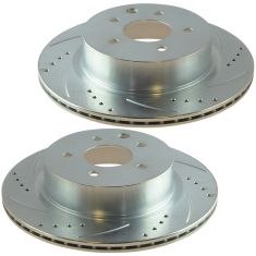 Nakamoto Front /& Rear Disc Brake Rotor Kit of 4 for 09-14 Nissan Maxima
