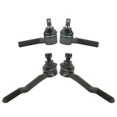 93-98 Toyota T100; 86-95 4Runner Pickup Inner & Outer Tie Rod End Set of 4