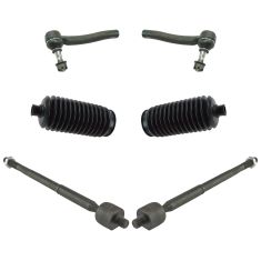 04-09 Toyota Prius Front Inner & Outer Tie Rod End w/ Bellows Kit (6pcs)
