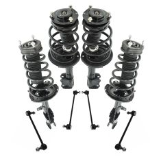 08-10 Toyota Highlander FWD Front & Rear Strut & Spring Assembly Kit (8pcs)