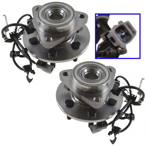 Dodge Dakota Durango Wheel Bearing & Hub Assembly Pair Front ...