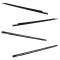 07-14 Tyta FJ Cruiser Frnt & Rear Door Mtd Oter Belt Mldng Wtherstrip Sweep Set of 4(Tyta)